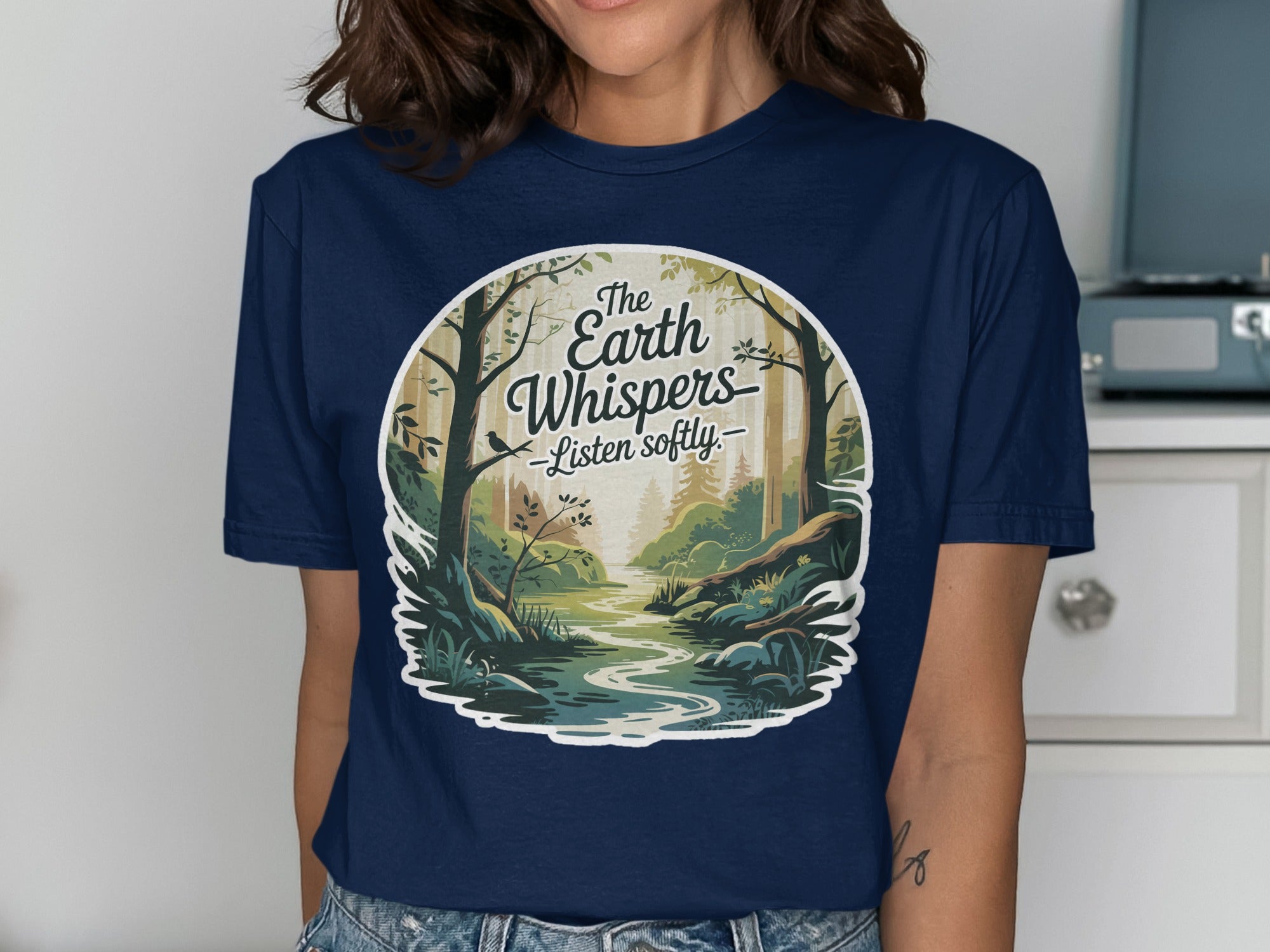 The Earth Whispers Listen Softly Graphic T-Shirt product
