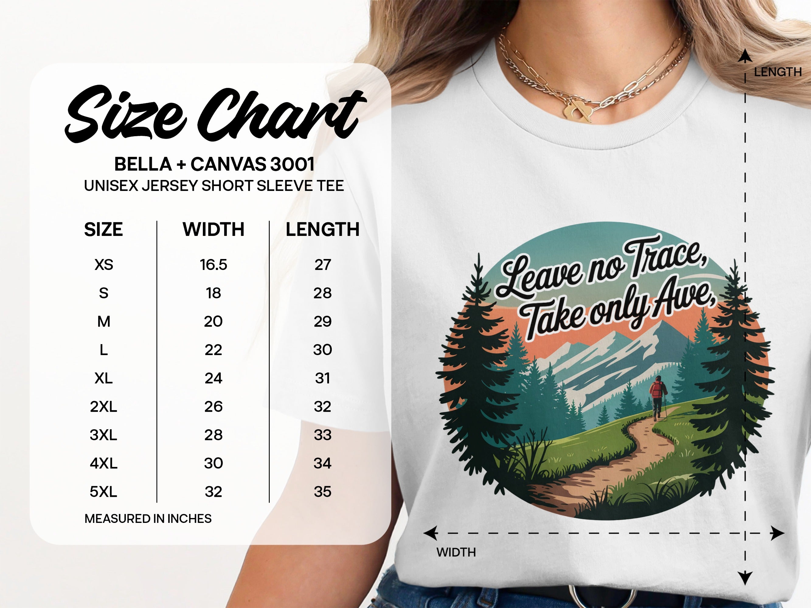 Leave no Trace Take only Awe short sleeve tee product type