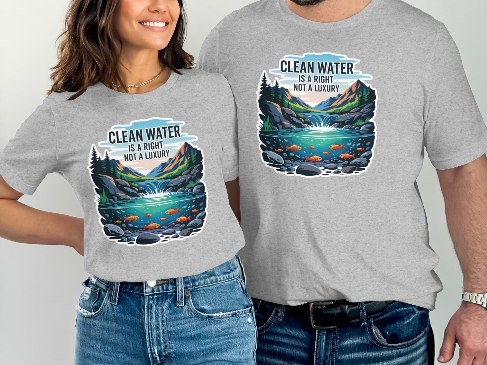 Clean Water is a Right Not a Luxury T-shirt product
