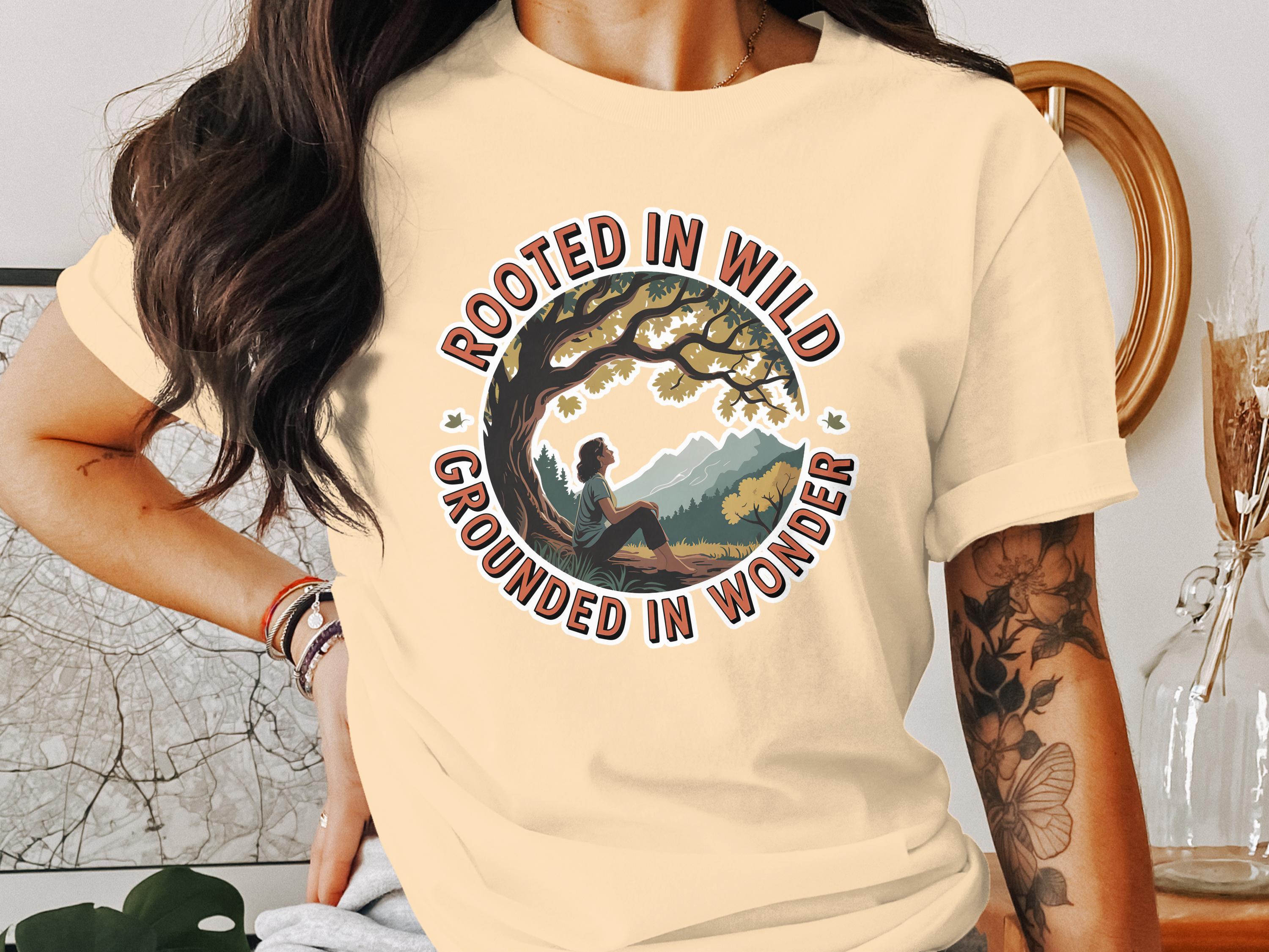 Rooted In Wild Grounded In Wonder Graphic Tee Shirt product type