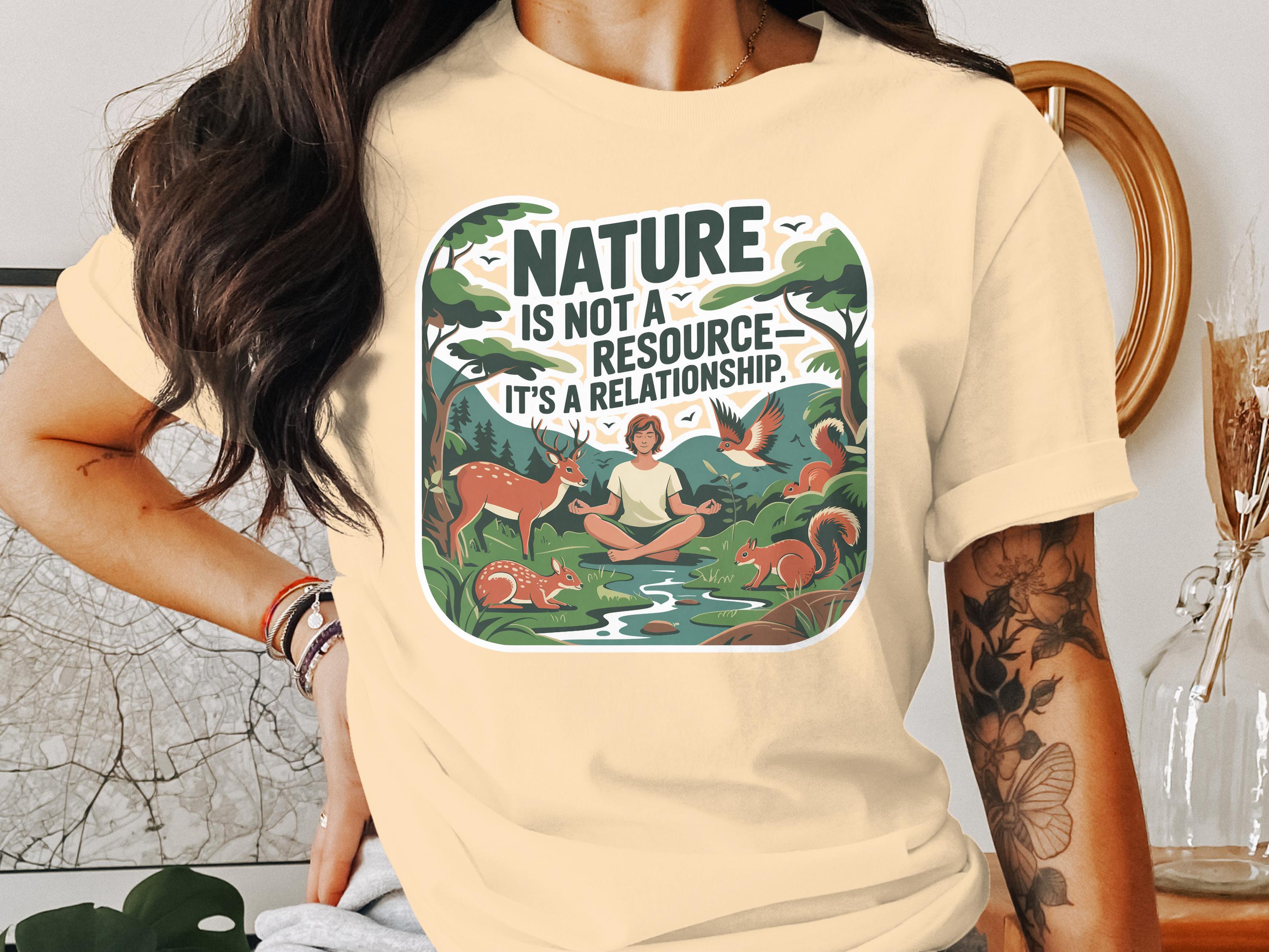 Nature Statement Tee With Inspiring Quote product type