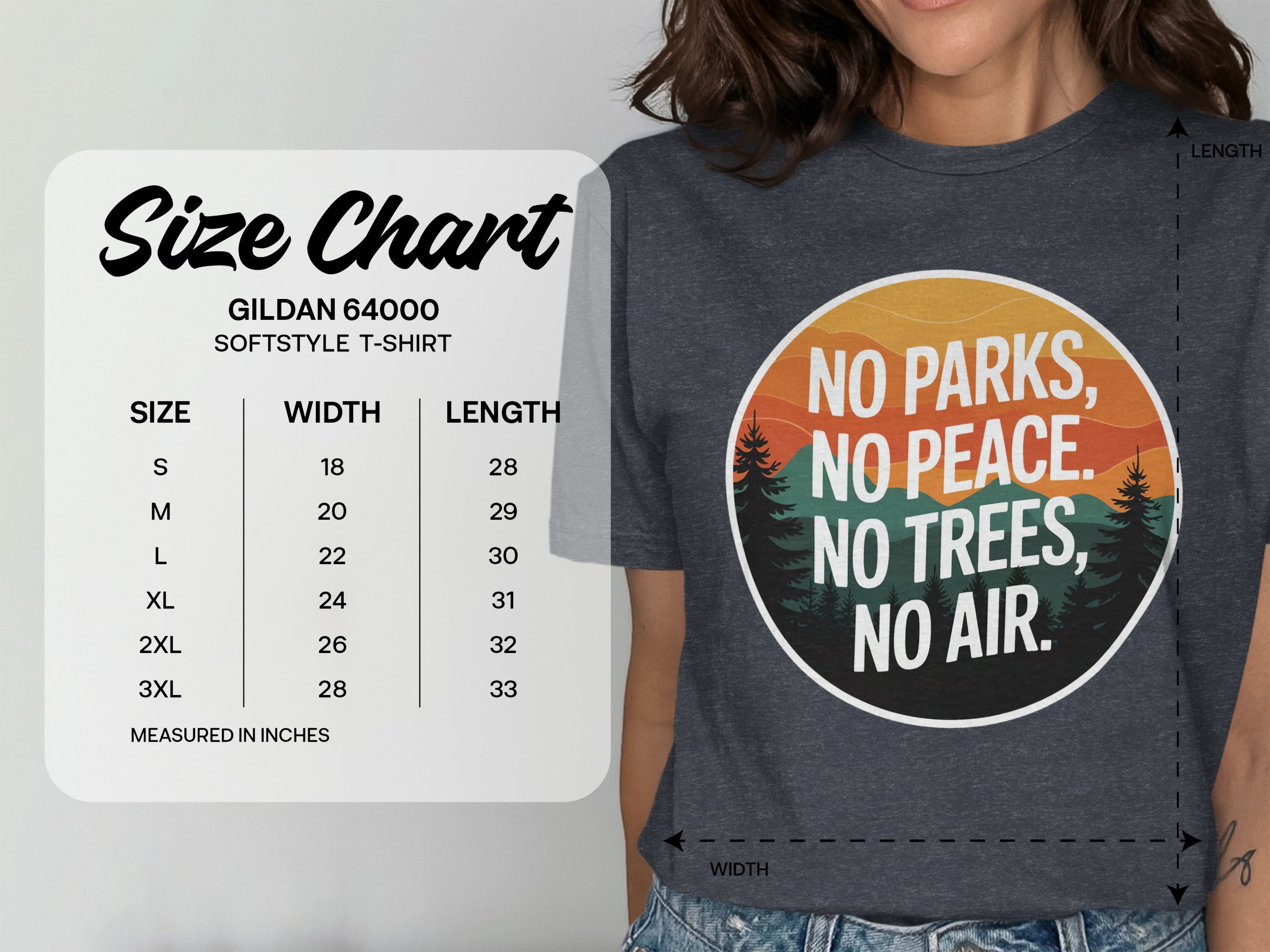 No Parks No Peace No Trees No Air T-shirt product