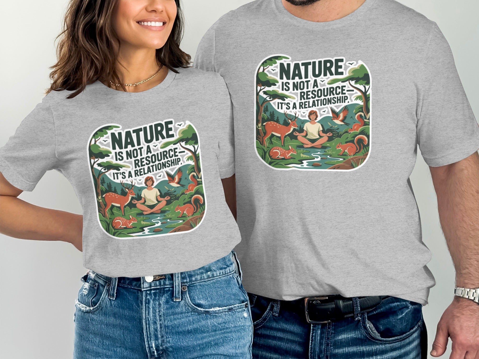 Nature Relationship Graphic Design T-Shirt product