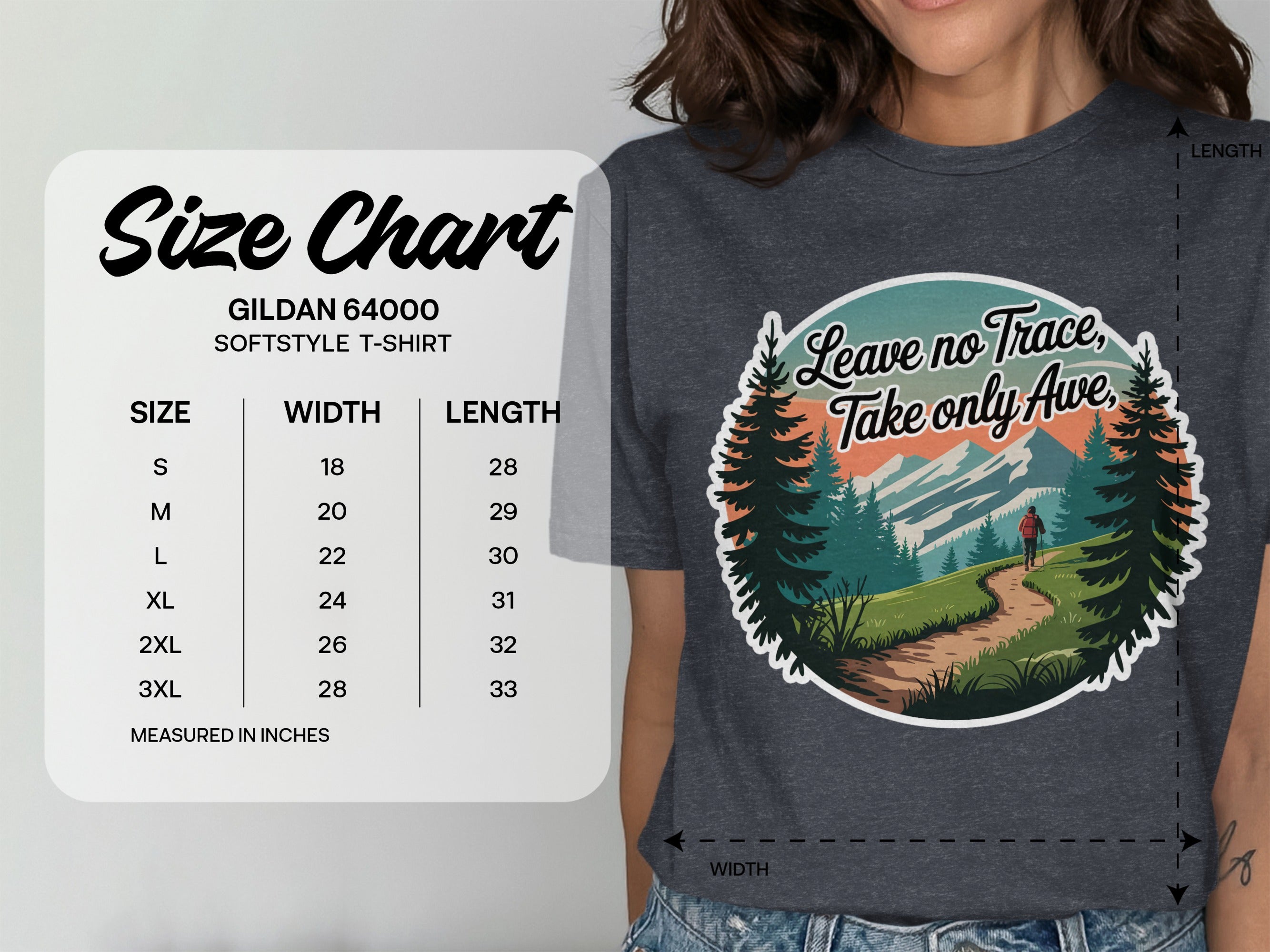 Leave no Trace Take only Awe Softstyle T-shirt product