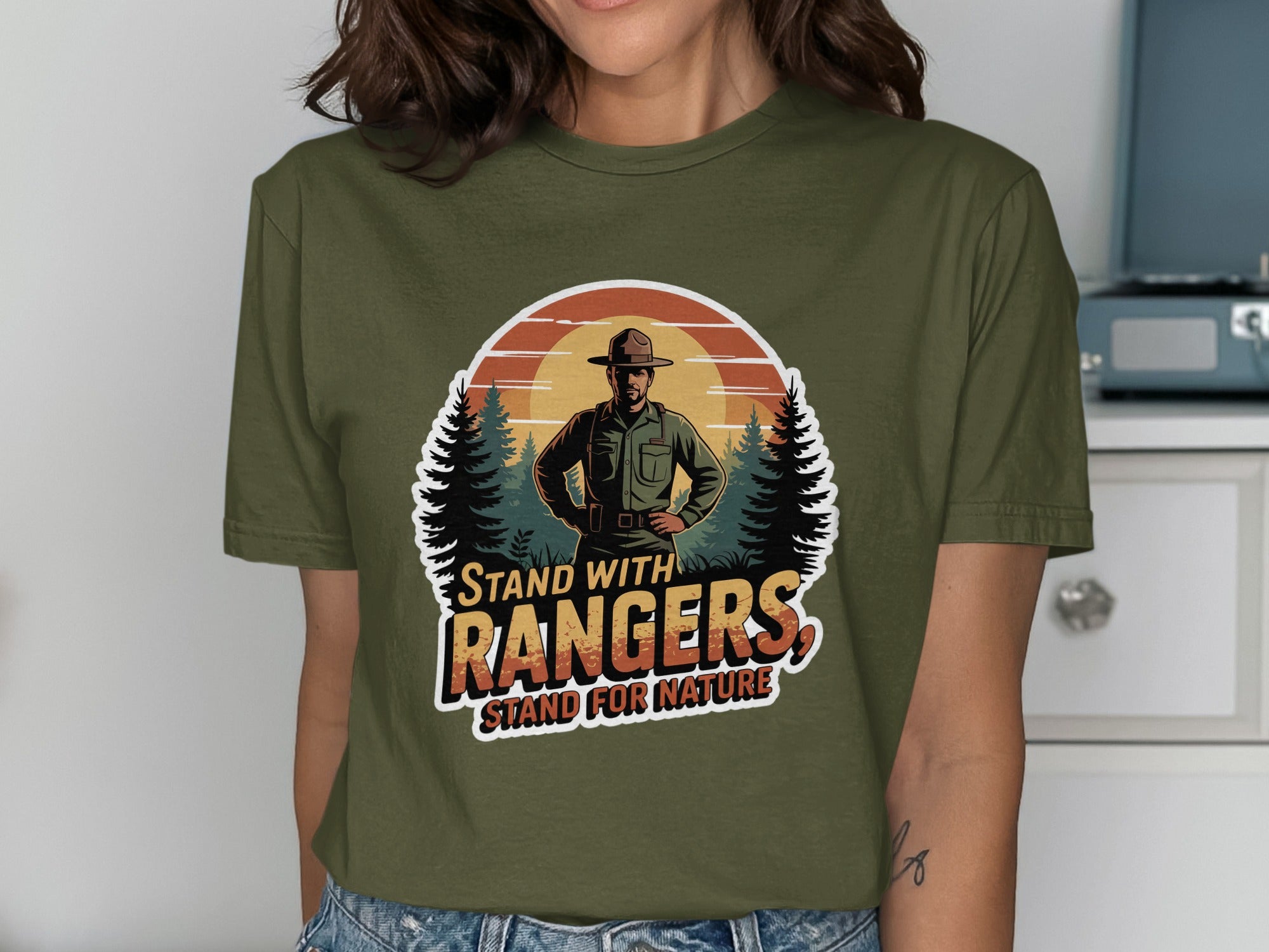Stand with Rangers Stand for Nature Graphic T-shirt product